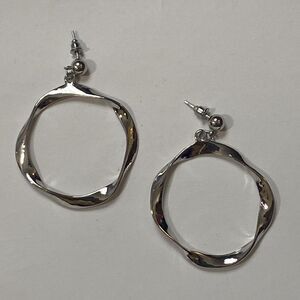 Style 70s Retro Tone Silver Accessories Earrings
